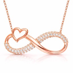 قلادة إيتيرنا Eterna Infinity Heart Necklace