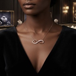 قلادة إيتيرنا Eterna Infinity Heart Necklace