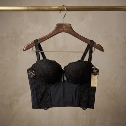 حمالة صدر سفنج وعظم زبدة ليكرا طويل دعم كامل Moda Clavel Padded Underwire Lycra Longline Bra - Butter Smooth Back Support