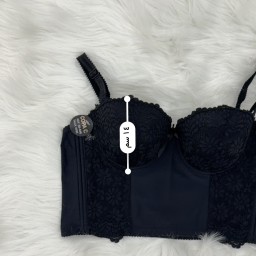 حمالة صدر سفنج وعظم زبدة ليكرا طويل دعم كامل Moda Clavel Padded Underwire Lycra Longline Bra - Butter Smooth Back Support