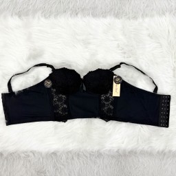 حمالة صدر سفنج وعظم زبدة ليكرا طويل دعم كامل Moda Clavel Padded Underwire Lycra Longline Bra - Butter Smooth Back Support