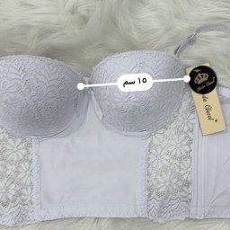 حمالة صدر سفنج وعظم زبدة ليكرا طويل دعم كامل Moda Clavel Padded Underwire Lycra Longline Bra - Butter Smooth Back Support