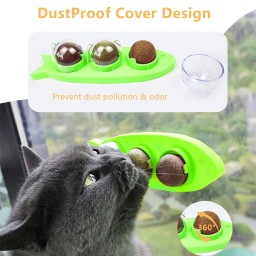 كاتنب خاص بالقطط على شكل سمكه Rotating cat mint ball