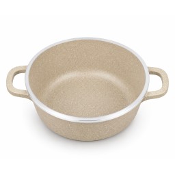 سيت قدر ألماز بيجي كرانيت 3 قطع ALMAAZ Granite Cookware Set  Beige 3 Pieces