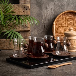 سيت استكان ٦ قطع مع الصحون Tea cups 6 pieces with plates