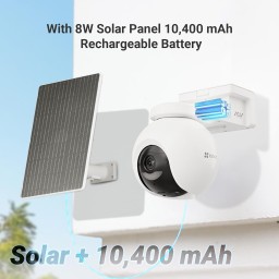 إيزفيز CS-EB8/SP 4K – كاميرا مراقبة لاسلكية Wi-Fi و4G مع لوح شمسي EZVIZ CS-EB8/SP (4K, Wi-Fi + 4G) Solar-Powered Security Camera