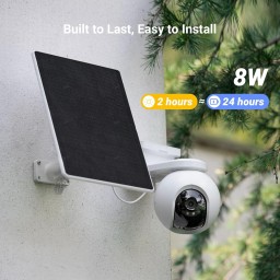 إيزفيز CS-EB8/SP 4K – كاميرا مراقبة لاسلكية Wi-Fi و4G مع لوح شمسي EZVIZ CS-EB8/SP (4K, Wi-Fi + 4G) Solar-Powered Security Camera