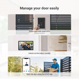 إيزفيز CS-HP7 3MP – جرس باب ذكي بالفيديو مع شاشة داخلية EZVIZ CS-HP7 (3MP) Smart Video Doorphone