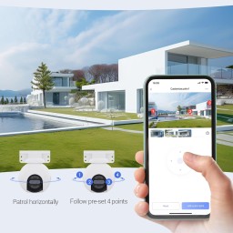 إيزفيز CS-H80x ثنائية العدسة (8MP + 2MP) – كاميرا مراقبة خارجية لاسلكية Wi-Fi EZVIZ CS-H80x (8MP + 2MP, 4mm, Wi-Fi) Outdoor Dual-Lens Security Camera
