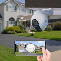 إيزفيز CS-H80x ثنائية العدسة (8MP + 2MP) – كاميرا مراقبة خارجية لاسلكية Wi-Fi EZVIZ CS-H80x (8MP + 2MP, 4mm, Wi-Fi) Outdoor Dual-Lens Security Camera
