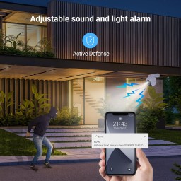 إيزفيز CS-H80x ثنائية العدسة (8MP + 2MP) – كاميرا مراقبة خارجية لاسلكية Wi-Fi EZVIZ CS-H80x (8MP + 2MP, 4mm, Wi-Fi) Outdoor Dual-Lens Security Camera