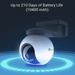إيزفيز CS-HB8/SP 4K – كاميرا مراقبة خارجية لاسلكية Wi-Fi مع لوح شمسي EZVIZ CS-HB8/SP (4K, Wi-Fi) Solar-Powered Outdoor Security Camera