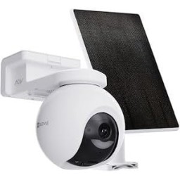 إيزفيز CS-HB8/SP 4K – كاميرا مراقبة خارجية لاسلكية Wi-Fi مع لوح شمسي EZVIZ CS-HB8/SP (4K, Wi-Fi) Solar-Powered Outdoor Security Camera