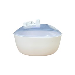 جهاز اذابة اللحوم والاطعمة المجمدة بسرعة قصوى مع اشعة ضوء UVC معقمة A device for defrosting meat and frozen foods at maximum speed with UVC sterilizing light.