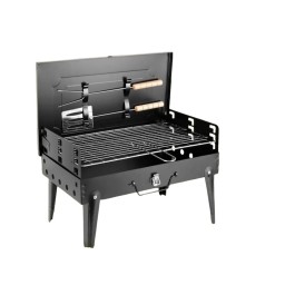 منقلة شواء محمولة قابله للفتح والطي وبتصميم عصري Portable barbecue grill that opens and folds with a modern design