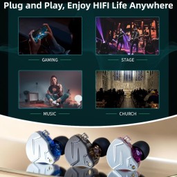 سماعة اذن KZ ZSN Pro IEM (in-Ear Monitor) KZ ZSN Pro IEM (in-Ear Monitor)
