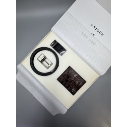 سيت محفظة و حزام دوّار كلاسيك Classic wallet and double face belt