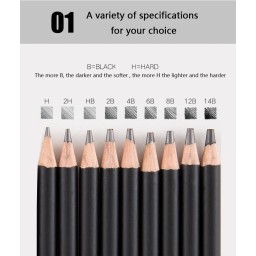 ادوات تخطيط رصاص وفحم ٢٩ قطعة 29 Box sketch