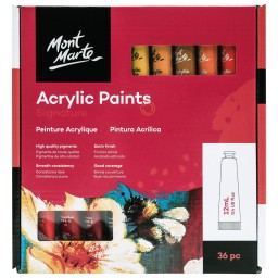 اكريليك مونت مارت ٣٦ لون ١٢ مل Acrylic Paints Set Signature 36pc x 12ml