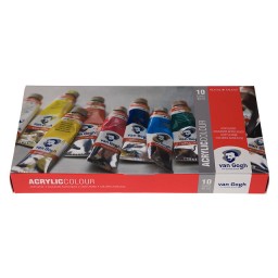 الوان اكرلك فان كوخ سيت ١٠ لون ٤٠ مل Van Gogh Acrylic colour basic set | 10 x 40 ml