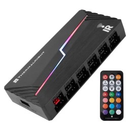 موزع مراوح وإضاءة ARGB ثيرمال X12 IR - أسود Thermal ARGB & Fan Hub X12 IR (Black)