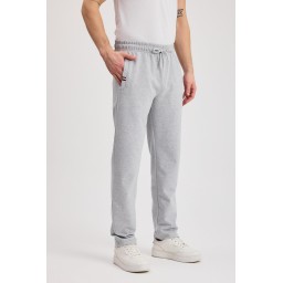 بنطلون رياضي رجالي كاجوال بسحاب وجيوب وتطريز Men's Casual Tracksuit Bottoms with Zipper Pockets & Embroidery