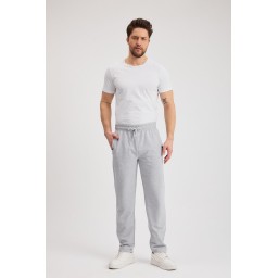 بنطلون رياضي رجالي كاجوال بسحاب وجيوب وتطريز Men's Casual Tracksuit Bottoms with Zipper Pockets & Embroidery