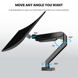 حامل شاشة فانتك MBS1 أحادي الذراع – أسود Fantech MBS1 Single-Arm Monitor Bracket – Black