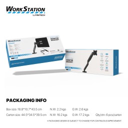 حامل شاشة فانتك MBS1 أحادي الذراع – أسود Fantech MBS1 Single-Arm Monitor Bracket – Black
