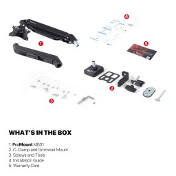 حامل شاشة فانتك MBS1 أحادي الذراع – أسود Fantech MBS1 Single-Arm Monitor Bracket – Black
