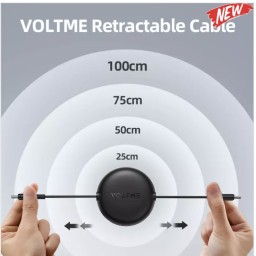 كيبل شحن بكرة - تايب سي - فولتمي VOLTME -charging cable YOYO - type c