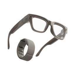 Meta - Ray-Ban Display Neural Band | نظارات مدعمة بالذكاء الاصطناعي مزودة بشاشة مدمجة في العدسات، إطار لامع، مقاس 3، لون رملي Meta - Ray-Ban Display & Neural Band | AI glasses with in-lens display - Shiny frame, standard - band size 3 - Sand