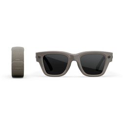Meta - Ray-Ban Display Neural Band | نظارات مدعمة بالذكاء الاصطناعي مزودة بشاشة مدمجة في العدسات، إطار لامع، مقاس 3، لون رملي Meta - Ray-Ban Display & Neural Band | AI glasses with in-lens display - Shiny frame, standard - band size 3 - Sand