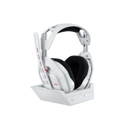 ASTRO A50 X LIGHTSPEED Wireless Gaming Headset and Base Station with PLAYSYNC + لوجتك جي برو تي كي ال ASTRO A50 X LIGHTSPEED Wireless Gaming Headset and Base Station with PLAYSYNC + Logitech G PRO X TKL RAPID White Wired