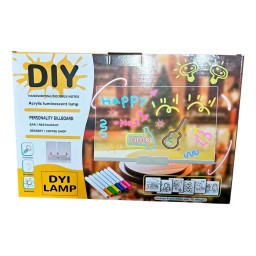 صبورة مصباح الرسم والإضاءة المضيء يدوياً (دي آي واي) DIY Glow Art Lamp / Acrylic board