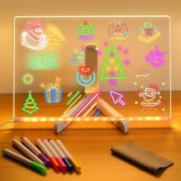 صبورة مصباح الرسم والإضاءة المضيء يدوياً (دي آي واي) DIY Glow Art Lamp / Acrylic board