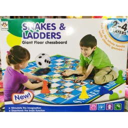 لوحة شطرنج السلم والثعبان الكبيرة Jun Feng Snakes & Ladders Giant Floor Chessboard