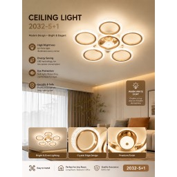نجفة سقفية موديل 2032-5+1 Ceiling Light 2032-5+1
