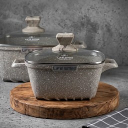 سيت جداري كرانيت زيتي لايف سمايل LIFE SMILE Pot set 3 pieces