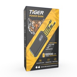 باور بانك Tiger T-PB10 بسعة 10,000mAh Tiger Power Bank 10,000mAh Model T-PB10