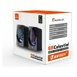 سماعات Jertech S8 RGB ستيريو USB Jertech S8 USB 2.0 - 3.5mm RGB Stereo Speaker