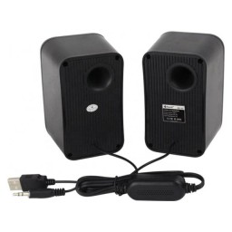 سماعات Kisonli KS-07 ستيريو USB (أسود وأحمر) Kisonli KS-07 USB Speaker (Black/Red)