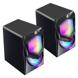 سماعات Jertech S9 المكتبية RGB (أسود) Jertech S9 Desktop Speakers (Black)