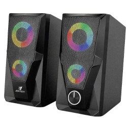 سماعات Jertech S6 ستيريو RGB USB Jertech S6 Speaker USB 2.0 – 3.5mm RGB