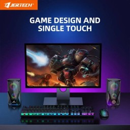 سماعات Jertech S6 ستيريو RGB USB Jertech S6 Speaker USB 2.0 – 3.5mm RGB