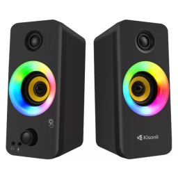 سماعات Kisonli X8 RGB ستيريو USB Kisonli X8 RGB USB 2.0 Stereo Speaker
