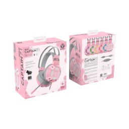 سماعة ألعاب فانتك HG11 كابتن 7.1 – إصدار ساكورا الوردي Fantech HG11 Captain 7.1 Sakura Edition Gaming Headset