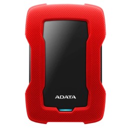 محرك الأقراص الصلبة الخارجي المحمول ADATA HD330 سعة 2 تيرابايت – أحمر، 2.5 بوصة، مقاوم للصدمات ADATA HD330 2TB Portable External HDD – Red, 2.5 Extrenal  Shock-Resistant