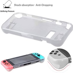 طقم حماية شفاف 2 في 1 من TPU مقاوم للخدش لجهاز Nintendo Switch 2-in-1 TPU Crystal Anti-Scratch Protective Case Kit for Nintendo Switch Console