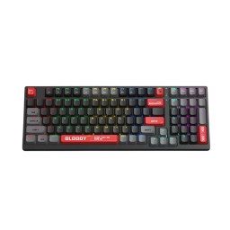 كيبورد ألعاب ميكانيكي بلودي S98 بإضاءة RGB وسويتشات Red Plus – أسود وأحمر Bloody S98 RGB Mechanical Gaming Keyboard – Black/Red